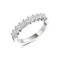 Raphael Platinum and 1.00ct Princess Cut Diamond Claw Set Eternity Ring