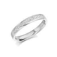 raphael platinum and princess cut 050ct diamond channel set eternity r ...