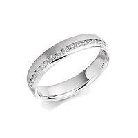 Raphael Platinum and 0.26ct Round Brilliant Diamond Wedding Ring