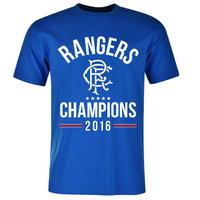 Rangers Champions T Shirt Mens