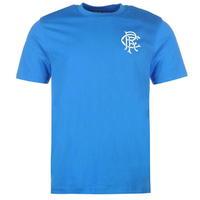 Rangers Small Crest T Shirt Mens