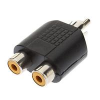 rca male to 2xrca female adapter