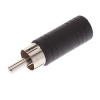 rca male to 35mm stereo female adaptor gold plated