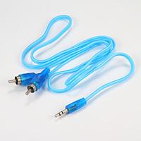 RCA Jack Audio Cables 3.5mm Male to Male 2RCA AUX Cables 1m Cable for Edifer Home Theater DVD Headphone