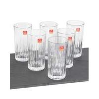 RCR Crystal Set 6 Hi Ball Glasses