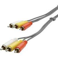 rca composite av cable 3x rca plug phono 3x rca plug phono 3 m black s ...