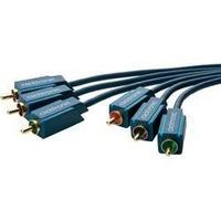RCA composite AV Cable [3x RCA plug (phono) - 3x RCA plug (phono)] 7.50 m Blue clicktronic