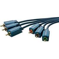 RCA composite AV Cable [3x RCA plug (phono) - 3x RCA plug (phono)] 3 m Blue clicktronic