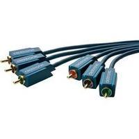 rca composite av cable 3x rca plug phono 3x rca plug phono 5 m blue cl ...