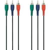 rca component vhs cable 3x rca plug phono 3x rca plug phono 2 m black  ...