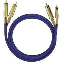 RCA Audio/phono Cable [2x RCA plug (phono) - 2x RCA plug (phono)] 10 m Blue gold plated connectors Oehlbach
