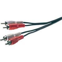 RCA Audio/phono Cable [2x RCA plug (phono) - 2x RCA plug (phono)] 1.50 m Black SpeaKa Professional