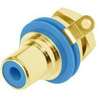 RCA connector Socket, vertical vertical Number of pins: 2 Blue Rean AV NYS367-6-CON 1 pc(s)