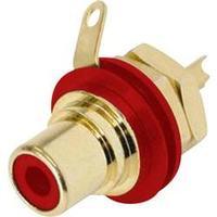 RCA connector Socket, vertical vertical Number of pins: 2 Red Rean AV NYS 367-2 1 pc(s)