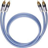 RCA Audio/phono Cable [2x RCA plug (phono) - 2x RCA plug (phono)] 1.25 m Blue gold plated connectors Oehlbach