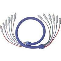 RCA Audio/phono Cable [6x RCA plug (phono) - 6x RCA plug (phono)] 2 m Blue gold plated connectors Oehlbach