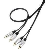 rca audiophono cable 2x rca plug phono 2x rca plug phono 1 m black sup ...
