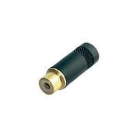 RCA connector Socket, straight Number of pins: 2 Black Neutrik NYS372-P-BG 1 pc(s)