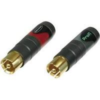 RCA connector Plug, straight Number of pins: 2 Black, Red Neutrik NF 2 CB 2 2 pc(s)