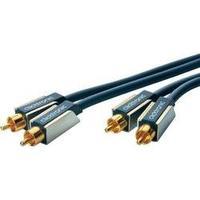 RCA Audio/phono Cable [2x RCA plug (phono) - 2x RCA plug (phono)] 15 m Blue gold plated connectors clicktronic