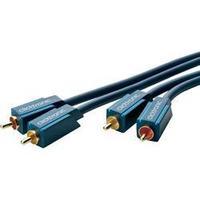 RCA Audio/phono Cable [2x RCA plug (phono) - 2x RCA plug (phono)] 10 m Blue gold plated connectors clicktronic