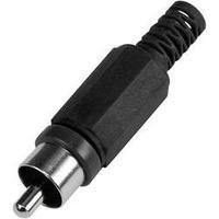 rca connector plug straight number of pins 2 black conrad components 1 ...