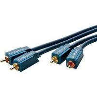 RCA Audio/phono Cable [2x RCA plug (phono) - 2x RCA plug (phono)] 3 m Blue gold plated connectors clicktronic