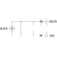 RCA / Jack Audio/phono Cable [2x RCA plug (phono), RCA socket (phono) - 1x Jack plug 3.5 mm] 1.50 m Black Goobay