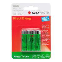 Rechargeable AAA 1.2V Batteries 4 Pack