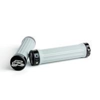 renthal traction lock on grip light grey