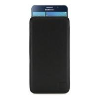 Real Leather Sleeve (Samsung Galaxy S6 Edge Plus) - Black