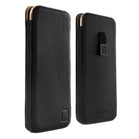 real leather sleeve for samsung galaxy s7 edge black