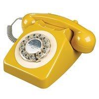 retro telephone 746 in english mustard