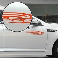 Red Flow Liner Pattern Decorative Car Sticker