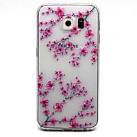 red flowers pattern tpu soft relief case for samsung galaxy s7s7 edge