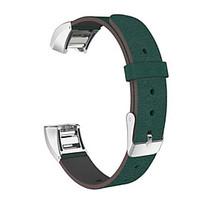 replacement genuine leather watchband strap bracelet for fitbit charge ...