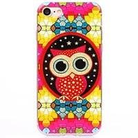 Red Cartoon owl TPU Protection Back Cover Case for iPhone 7/7 Plus/6S/6Plus/SE/5S
