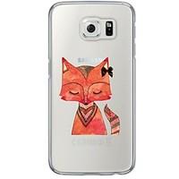 Red Fox Pattern Soft Ultra-thin TPU Back Cover For Samsung GalaxyS7 edge/S7/S6 edge/S6 edge plus/S6/S5/S4