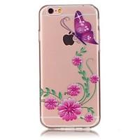 Red Butterfly Pattern Super Relief Effect High Quality TPU Soft Phone Case for iPhone SE/5/5S/6/6S/6 Plus/6S Plus