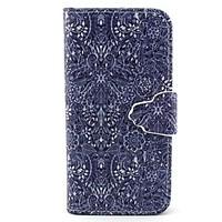 Retro Flower Pattern PU Leather Full Body Case with Card Slot and Stand for iPhone 5C