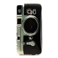 Retro Camera Pattern TPU Hemming Phone Case For Galaxy S6 / S6 edge