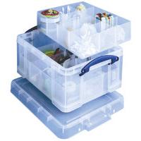 REALLY USEFUL 21L BOX WITH DIVIDERS CLR