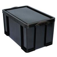 REALLY USEFUL 84 LITRE RECYCLED BOX BLK
