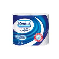 Regina Super Soft Softy Toilet Rolls White - 4 Pack