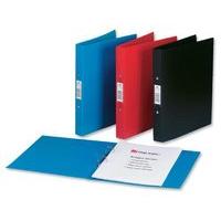 Rexel Budget Ring Binder Semi-rigid Polypropylene 2 O-Ring 25mm Size A4 Red