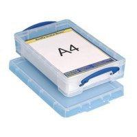 REALLY USEFUL 4L BOX FOR A4 PAPER CLEAR