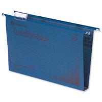 rexel crystalfile classic suspension file complete 50mm foolscap blue  ...