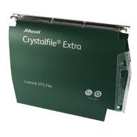 Rexel CrystalFile Extra 275mm Lateral Files 50mm Capacity Green (Pack of 25)