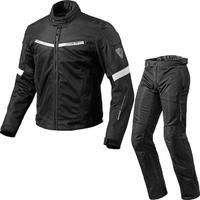 rev it airwave 2 motorcycle jacket amp trousers black white kit