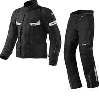 Rev It Defender Pro GTX Motorcycle Jacket and Trousers Black Kit